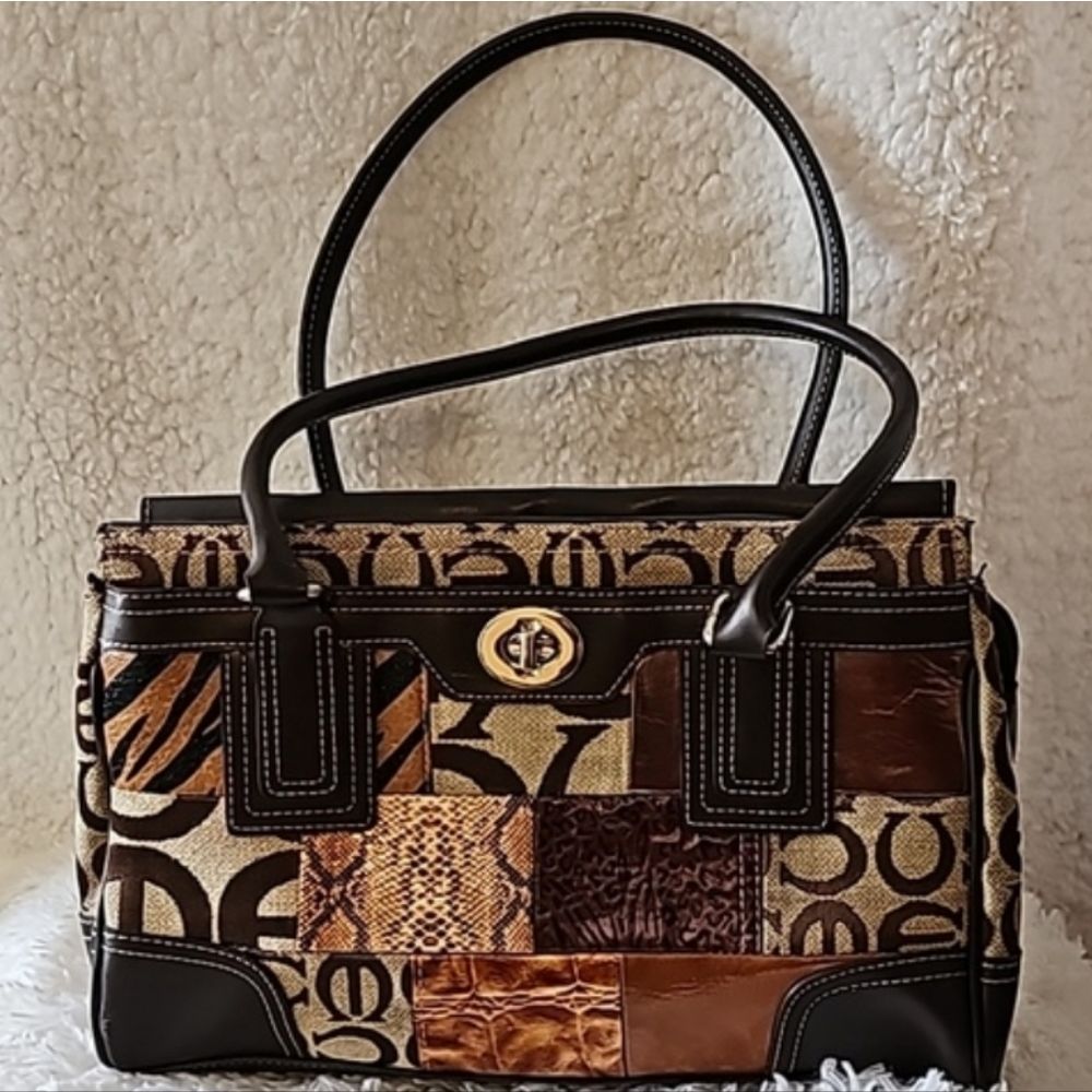 Brown Patchwork Purse